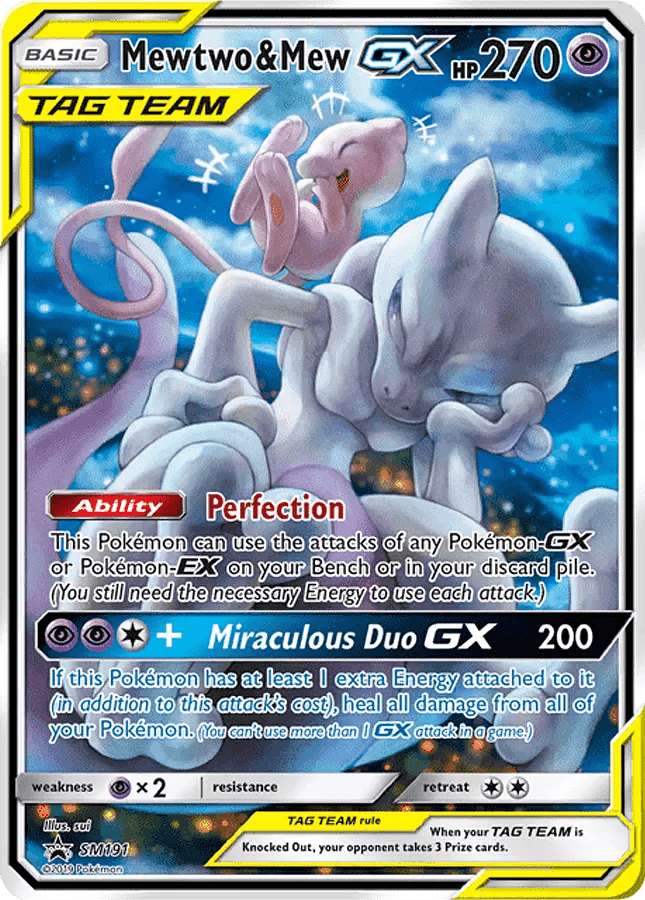 Mewtwo & Mew GX #SM191 (PSA10)